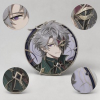 Badge personnalisé en émail dur, rond, personnage d'anime masqué, épinglette, accessoire de jeu, objet de collection pour fans