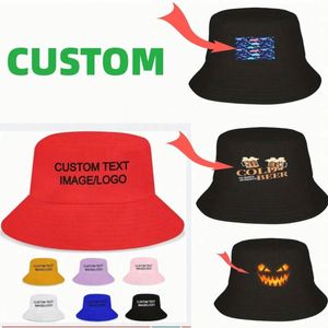 Customizable Summer Fisherman Bucket Hat for Men Women Personalized Bows <b>Leaf</b> Cartoon for Beach Music Festivals Outdoor - Product Image 2