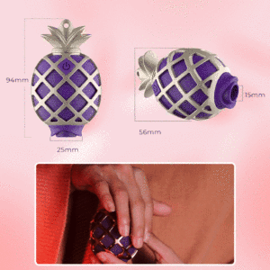 Vibrateur à succion <span class=keywords><strong>ananas</strong></span>, masseur de poitrine pour femmes, suceur de langue, stimulateur clitoridien et point G, jouets sexuels, masturbateur féminin adulte - Product Image 3