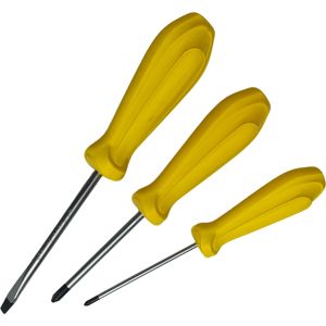 Gelber Kunststoffgriff Kreuzschlitz Industriequalität Professioneller Mehrzweck Hochwertiger Schraubendreher - Product Image 4