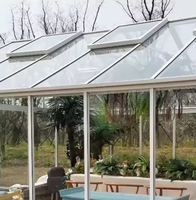Serre de jardin Cadre en aluminium pour panneau PC + maison en verre pour la protection des plantes et la décoration du jardin Grande taille