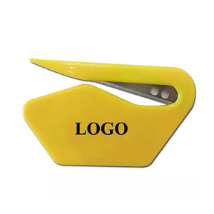 Ouvre-lettres en plastique ABS personnalisé avec lame de rasoir manuelle Couteau à papier promotionnel Couleur et logo personnalisés - Product Image 2