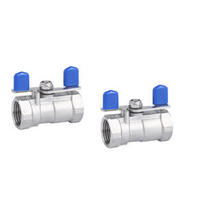 Vanne à boisseau sphérique papillon monobloc sur mesure en acier inoxydable 304, 1/2 " et 3/4 ", pour systèmes d'alimentation en eau, filetage femelle NPT, fabricant de <span class=keywords><strong>vannes</strong></span> à boisseau sphérique - Product Image 2