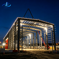 Bâtiments d'entrepôt à structure métallique sur mesure, portique Q355, stockage industriel préfabriqué, vente en gros Ganyo Factory