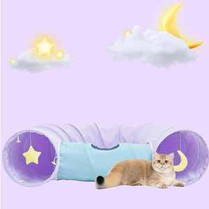 Wholesale Purple Breathable Foldable Collapsible <b>Cat</b> Play <b>Tunnels</b> - Product Image 4