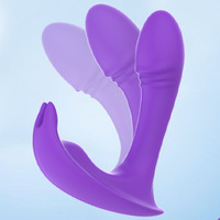 Dispositif de masturbation invisible portable pour femmes adultes avec télécommande sans fil, stimulation à double choc à 10 vitesses