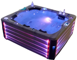 Bañera de hidromasaje de agua caliente para exteriores, bañera de hidromasaje grande para 6 personas - Product Image 1