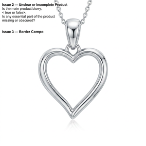 Ciondolo a Cuore Aperto Tridimensionale in Argento Placcato 925 per Donna, Prezzi Finesse - Product Image 1