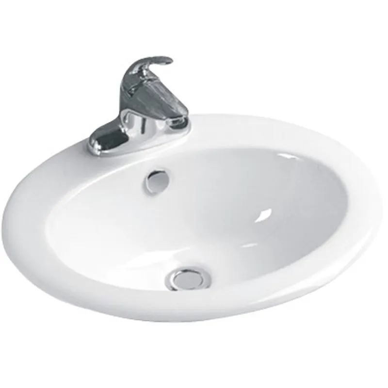 Gốm nhà vệ sinh sứ Lavabo Vanity dưới truy cập Trắng tráng men lưu vực phòng tắm