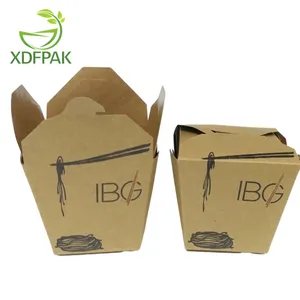 O preço chinês da fábrica empacotamento rápido do alimento papel tirar caixas atacado com impressão personalizada