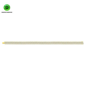 Gelang Emas Kuning Klasik Bentuk Pir Unisex <span class=keywords><strong>DW</strong></span> 925sliver/18K Berlian Buatan Laboratorium Bersertifikat NGSTC untuk Pernikahan - Product Image 2