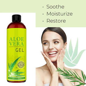 <span class=keywords><strong>Gel</strong></span> d'<span class=keywords><strong>aloe</strong></span> <span class=keywords><strong>vera</strong></span> apaisant pour les coups de soleil, soin du visage végétalien biologique naturel pur, marque privée - Product Image 2
