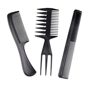 Juego de peines para el cabello de uso profesional, peine de cola puntiaguda engrosado, juego de diez piezas para peluquerías, en stock. - Product Image 1
