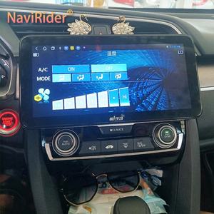Lecteur vidéo de voiture Android 13 avec écran 12,3 pouces 1920*720, autoradio stéréo pour Honda Civic 2016-2018, GPS, multimédia, Carplay, unité principale - Product Image 1