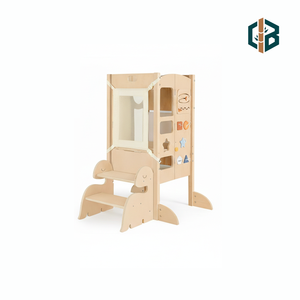 Torre <span class=keywords><strong>de</strong></span> aprendizaje Montessori plegable <span class=keywords><strong>de</strong></span> madera <span class=keywords><strong>de</strong></span> bambú para niños, ayudante <span class=keywords><strong>de</strong></span> <span class=keywords><strong>cocina</strong></span> con pizarra, taburete seguro, venta al por mayor, personalizado - Product Image 5