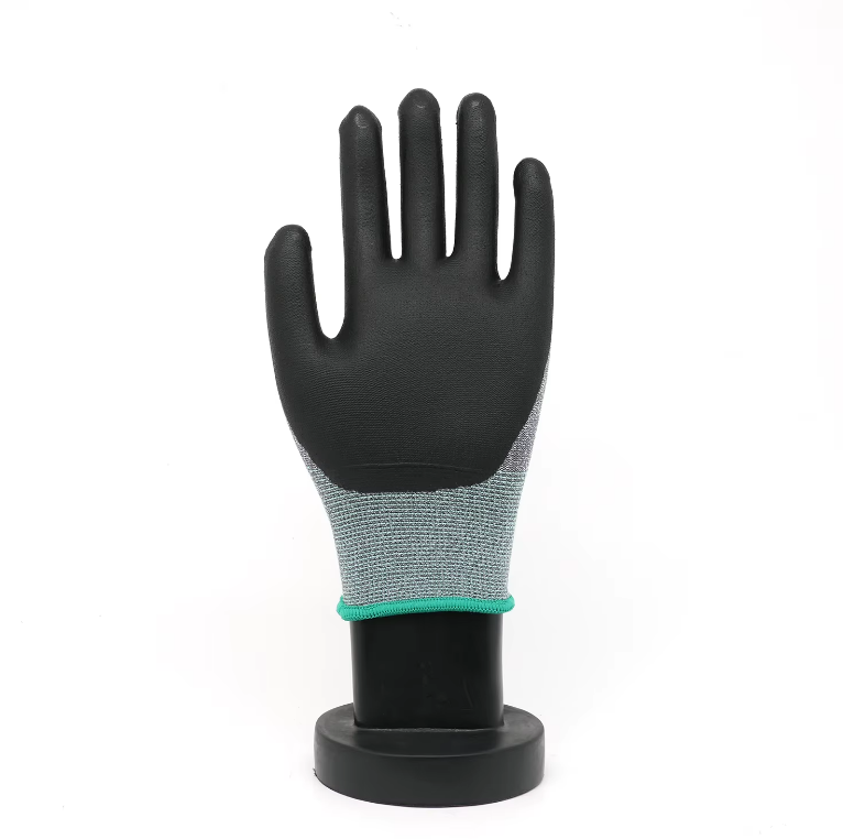 Heavy Duty Nitrile Foam Palm Dipped Work Gloves Firm Grip Protection ...