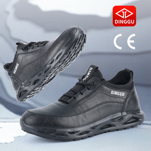 أحذية الشيف من دينغو مضادة للانزلاق، مقاومة للماء، مقاومة للزيوت، سوداء اللون، مقاومة للتآكل، أحذية عمل آمنة قابلة للتنفس ومضادة للانزلاق - Product Image 1