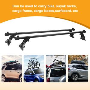 Barra de Techo Universal Personalizada para Automóvil, Tipo Canaleta, Negra, Capacidad de 50 kg, HJ-RB100 120-135 cm, JINHUIJU - Product Image 4