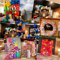 Ensemble de décoration sur le thème des anniversaires, ballons de fête, décorations d'anniversaire pour enfants