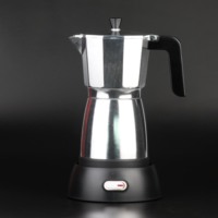 Poli électrique café expresso moka maker 3-6 Tasses matériaux de qualité alimentaire à usage domestique prix usine