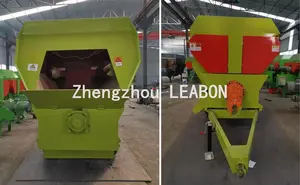 Poultry Feeding Mixer Crusher Tractor TMR Wagon Cattle Animal Food Mixer