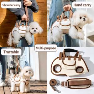 Stylish, Breathable <b>Cat</b> <b>Backpack</b>: Oxford-Style Versatile Pet Bag, Foldable <b>Cat</b> Carrier, Portable Travel Bag - Product Image 5