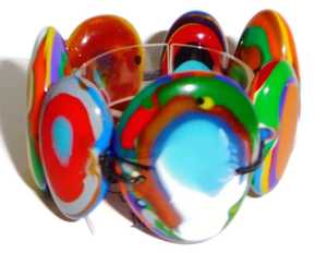 Pulsera de hilo de joyería de moda de resina de color hecha a mano de alta calidad personalizada de marca de la mejor calidad para mujeres de la India. - Product Image 6