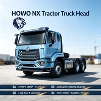 Camion tracteur HOWO NX 4x2/6x4 420HP, prêt à l'exportation, conçu pour le transport de marchandises longue distance et le transport de conteneurs
