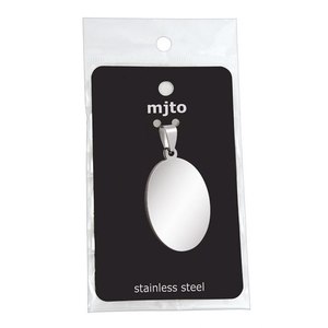 Ciondolo Ovale Medio in Acciaio Placcato Oro 14K, Stile Piatto 24x36mm, Componenti per Gioielli, Opzioni di Misura 20mm 25mm 16mm - Product Image 2