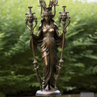 Sculpture de déesse grecque Hécate antique en bronze grandeur nature