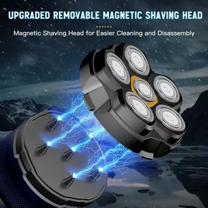Afeitadora Eléctrica <span class=keywords><strong>con</strong></span> Tecnología Impermeable IPX6 para Uso en Seco y Húmedo, Cabezal Flotante 6D, Diseño Magnético, Pantalla LED, para Cabeza Calva - Product Image 2