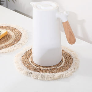 Posavasos redondo hecho a mano de hilo de algodón, tapete para mesa de comedor, cocina, olla caliente - Product Image 4