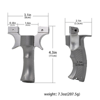Poignée en alliage à pressage rapide Slingshot Outdoor Clip Outdoor Hunting And Shooting Slingshot