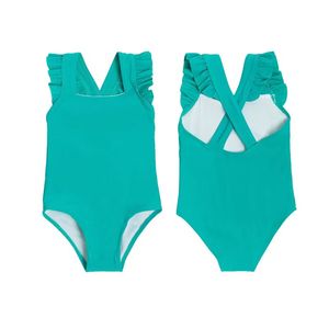 Maillot de bain une pièce imprimé léopard pour enfants - Doux, extensible, sans manches - Product Image 3