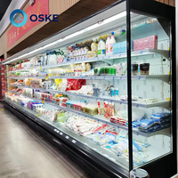 Vitrine réfrigérée en acier inoxydable pour restaurant de fondue chinoise, stockage à froid et commande de produits frais
