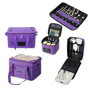 Bscamp - Bolsa de Almacenamiento para Camping, 50x50x40cm, Plegable, Cuadrada, Morada, Juego de 5 Piezas para Organizar el Equipo de Picnic - Product Image 3