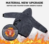 Sweat-shirt de sécurité à haute visibilité pour homme, doublé en polaire, veste bomber réfléchissante d'hiver, vêtements de travail de construction haute visibilité