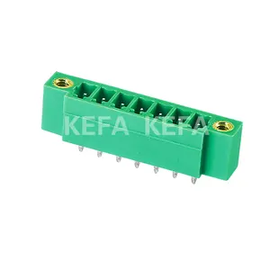 Yeni tasarım yeşil KF2EDGVM-3.5 /3.81/5.0/5.08/7.5/7.62mm pitch 2pins 300V 8A fiş Terminal bloğu