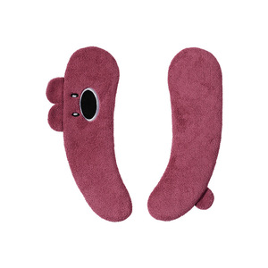 Toilet Seat Cover Warm Flannel Autumn Winter Home Bathroom Use With Magic Snap Cartoon Design - Product Image 1