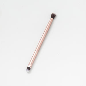 Pinceau pour les yeux à double extrémité Pinceau pour fard à paupières à double extrémité Pinceau pour fond de teint Outil cosmétique de maquillage (or <span class=keywords><strong>mat</strong></span> peu profond) - Product Image 6