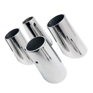 Accessoires de quincaillerie marine en acier inoxydable 316, base de mât de 60 degrés pour yachts, base de tube, garde-corps pour le commerce transfrontalier - Product Image 2