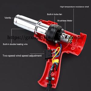 ปืนเป่าผมอุตสาหกรรม2000W,ปืนเป่าลมร้อนปรับพลังได้สำหรับบัดกรี - Product Image 5