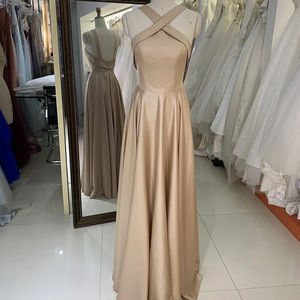 Robes <span class=keywords><strong>de</strong></span> mariée sans manches champagne pour demoiselles <span class=keywords><strong>d</strong></span>'<span class=keywords><strong>honneur</strong></span> | Robes <span class=keywords><strong>de</strong></span> soirée <span class=keywords><strong>de</strong></span> bal élégantes - Product Image 1