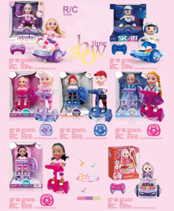 Poupée princesse sirène avec jouets électriques chantants lumineux voiture d'équilibre rotative universelle pour filles cadeau d'anniversaire en plastique - Product Image 6