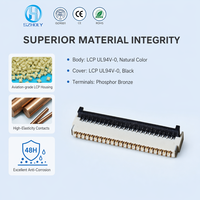 Konektor FPC Kontak Ganda Berkualitas Tinggi Grosir 0.3mm Tipe ZIF SMT 51 Pin Kontak Atas Bawah untuk Pasokan OEM ODM