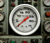 Anti-vibration Oil Filled Pressure Gauge Stainless Steel Case Brass With Explosion-proof Holes Hydraulic Pressure Gauge