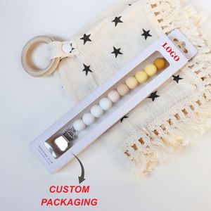 Diseño innovador a granel no tóxico masticable silicona simulada cadena chupete titular <span class=keywords><strong>plata</strong></span> Acero inoxidable bebé chupete Clip - Product Image 3