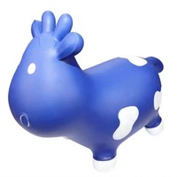 Adorable Mini Lapin Gonflable Sauteur pour Tout-Petits, Jouet Rebondissant en Forme d'Animal, Jouets à Presser, Jouets Classiques pour Enfants