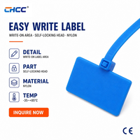 Bridas de Cable Personalizadas con Marcador Autoblocante, Fácil de Escribir, Etiqueta de Identificación, Brida de Plástico