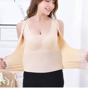 เสื้อชั้นในแบบ3 In 1ของผู้หญิง,เสื้อกล้ามกระชับสัดส่วนลดหน้าท้องไร้รอยต่อช่วยแก้ไขท่าทางสายรัดหน้าท้องเสื้อกล้ามฟิตเนส - Product Image 5